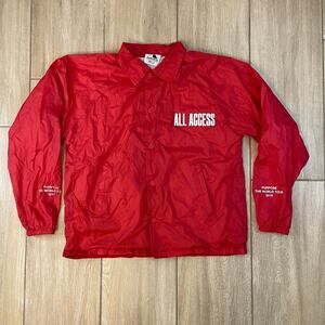 Justin Bieber Purpose Tour All Access Jacket 2016 Crew Red Medium Augusta